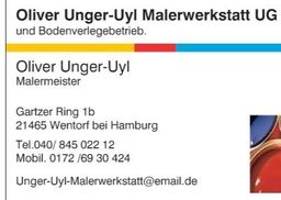 Oliver Unger-Uyl Malerwerkstatt UG