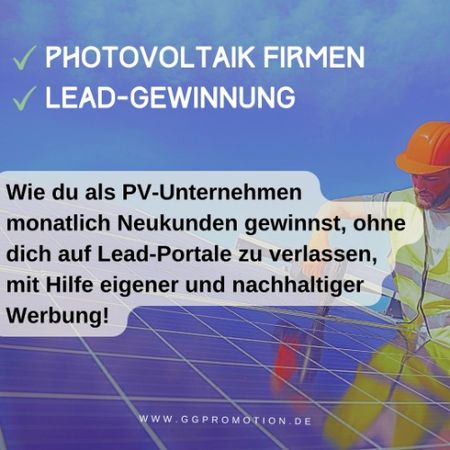 Photovoltaik Neukundengewinnung