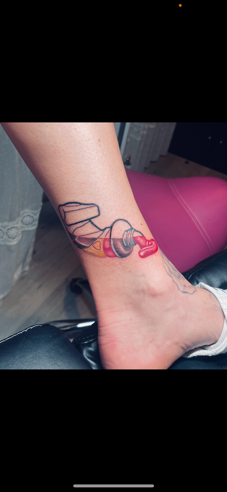 Heartline tattoo