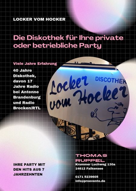 DJ Thomas Ruppel "Locker vom Hocker"